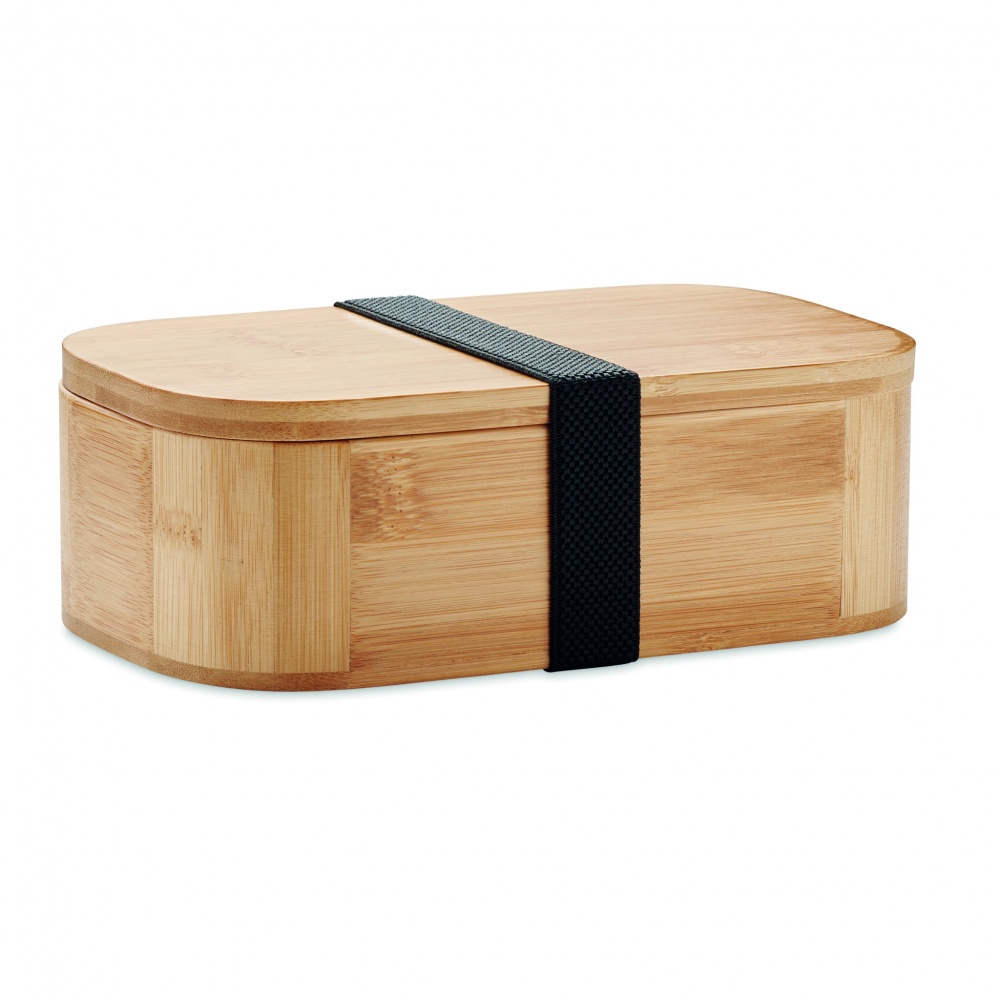 Logo trade promotional item photo of: Bamboo lunch box 1000ml LADEN LARGE