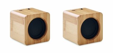 Logotrade promotional giveaway image of: Set of Bamboo wireless speaker