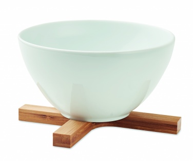 Logo trade corporate gifts image of: Bamboo foldable pot stand