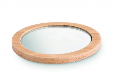 Logotrade promotional product picture of: Bamboo make-up mirror