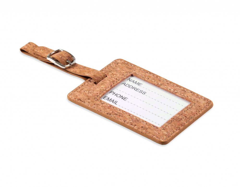 Logo trade promotional product photo of: Cork luggage tag