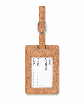 Logo trade corporate gifts picture of: Cork luggage tag