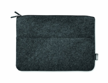 Logotrade promotional products photo of: RPET felt zipped laptop bag