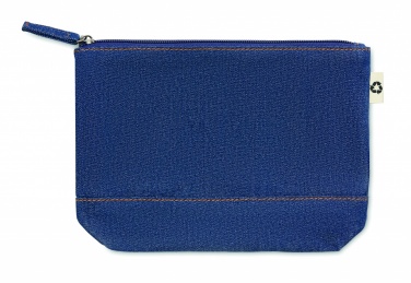 Logo trade corporate gifts picture of: Recycled denim cosmetic pouch