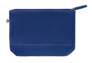 Logo trade promotional giveaway photo of: Recycled denim cosmetic pouch