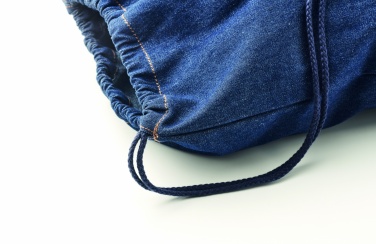 Logo trade promotional items image of: Recycled denim drawstring bag