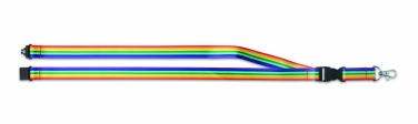 Logotrade advertising product image of: Rainbow RPET lanyard