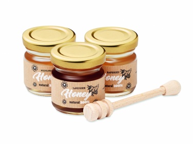 Logotrade corporate gift image of: Set of 3 wildflower honey