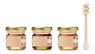 Logotrade advertising products photo of: Set of 3 wildflower honey