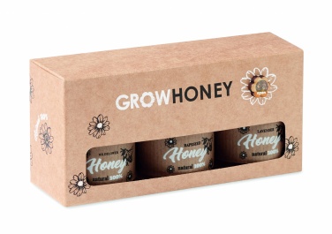 Logo trade advertising product photo of: Set of 3 wildflower honey