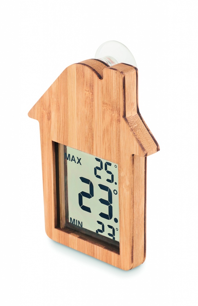 Logotrade promotional product image of: Bamboo weather station