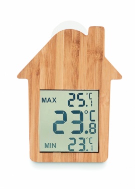 Logo trade promotional gifts picture of: Bamboo weather station HISA