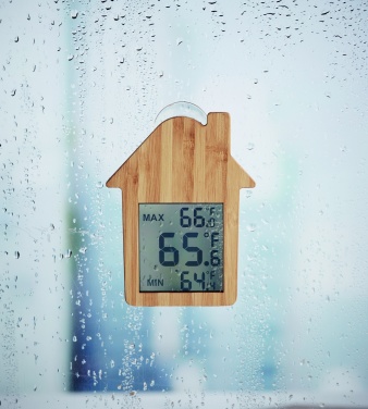 Logo trade corporate gift photo of: Bamboo weather station HISA