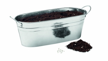 Logo trade corporate gifts picture of: Zinc tub with 3 herbs seeds