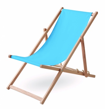 Logo trade promotional products image of: Beach chair in wood