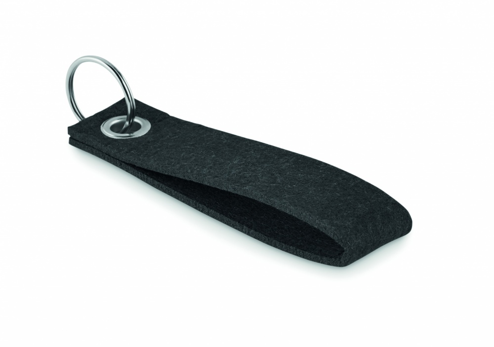 Logo trade promotional items picture of: RPET felt key ring Hämeenlinna