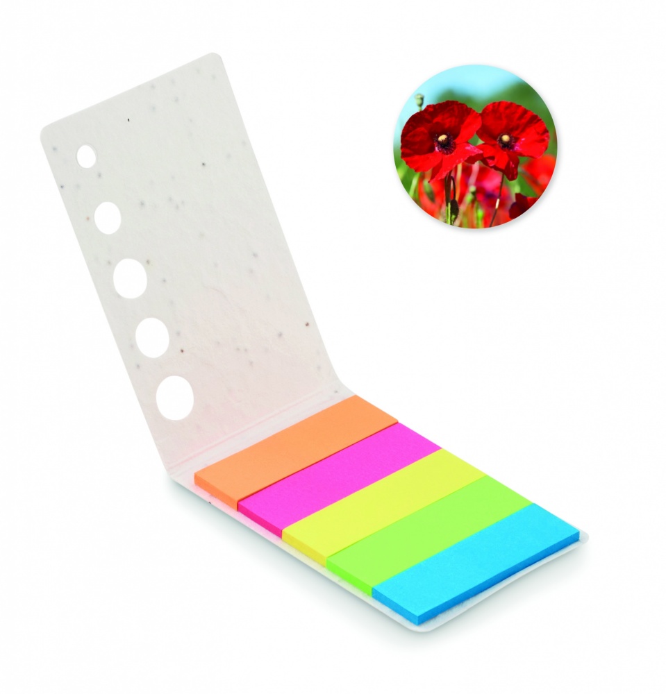 Logo trade corporate gift photo of: Seed paper page markers pad