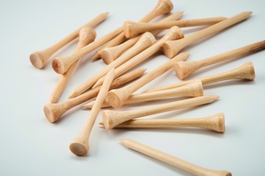 Logo trade promotional merchandise picture of: 20 bamboo golf tees set