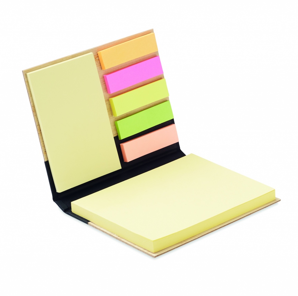 Logotrade promotional giveaway picture of: Bamboo sticky note memo pad