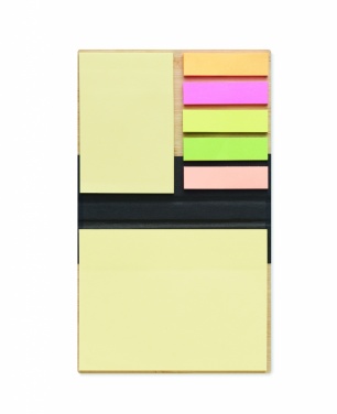 Logotrade promotional items photo of: Bamboo sticky note memo pad