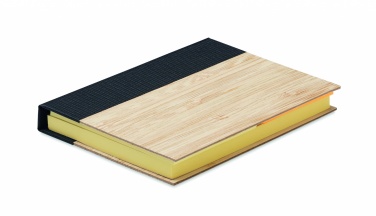 Logo trade promotional item photo of: Bamboo sticky note memo pad