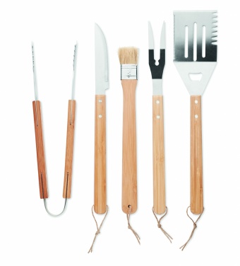 Logotrade corporate gift picture of: 5 Barbecue tools in pouch