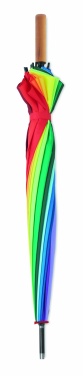 Logo trade business gifts image of: 27 inch rainbow umbrella