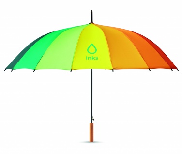 Logotrade promotional product picture of: 27 inch rainbow umbrella