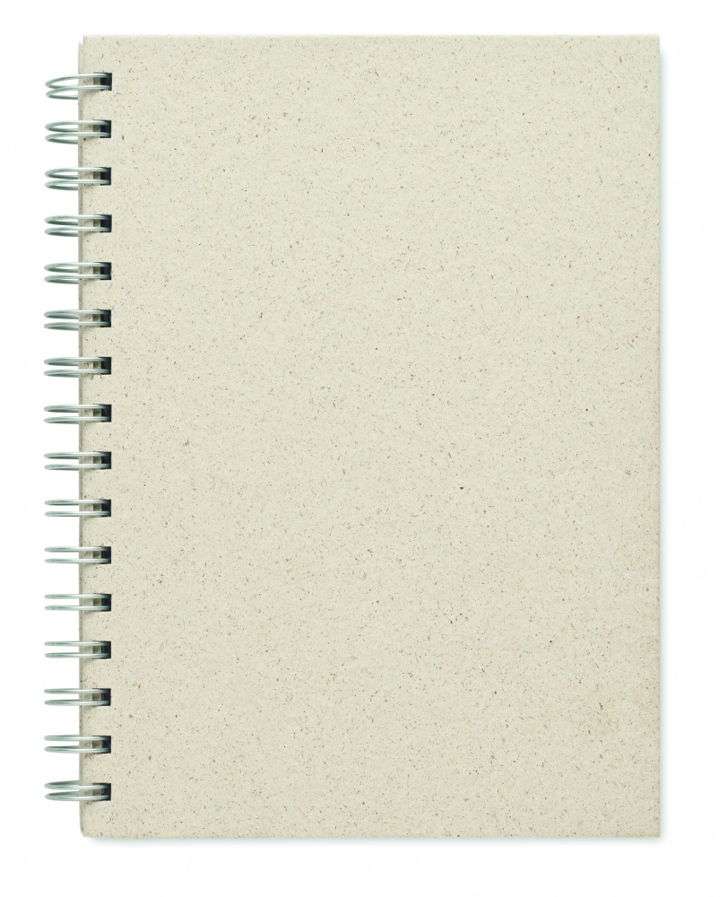 Logo trade promotional merchandise picture of: A5 grass notebook 80 lined