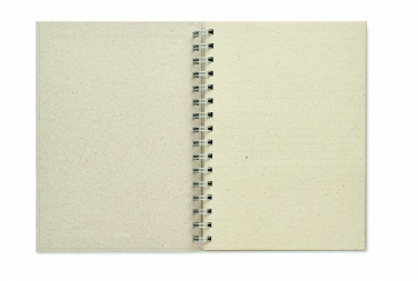 Logo trade advertising product photo of: A5 grass notebook 80 lined