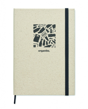 Logo trade promotional giveaway photo of: A5 grass notebook 80 lined