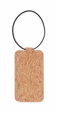 Logo trade promotional merchandise photo of: Cork luggage tag