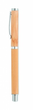 Logo trade promotional merchandise photo of: Bamboo gel pen