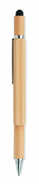 Logotrade promotional merchandise photo of: Spirit level pen in bamboo