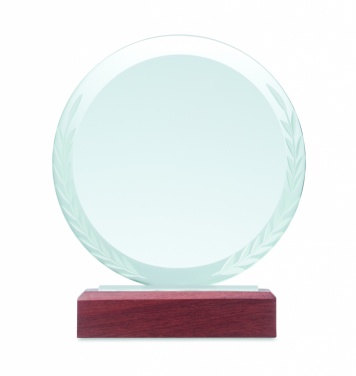 Logo trade promotional items image of: Round award plaque