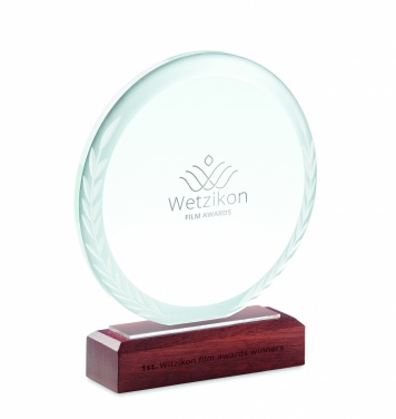 Logotrade promotional giveaway image of: Round award plaque