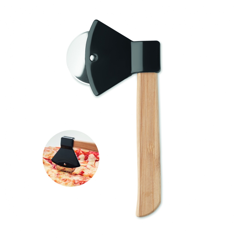 Logotrade promotional items photo of: Pizza cutter bamboo handle