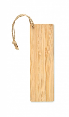 Logo trade promotional merchandise image of: Bamboo bookmark