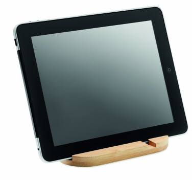 Logo trade promotional giveaway photo of: Bamboo tablet/smartphone stand