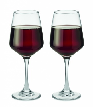 Logo trade promotional items picture of: Set of 2 wine glasses