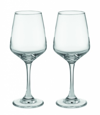 Logo trade promotional item photo of: Set of 2 wine glasses