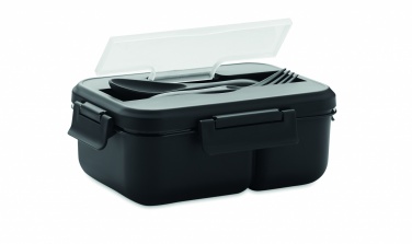 Logo trade promotional merchandise photo of: Lunch box with cutlery in PP