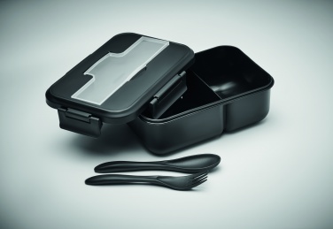 Logo trade promotional gifts picture of: Lunch box with cutlery in PP