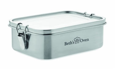 Logo trade business gifts image of: Stainless steel lunch box