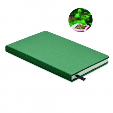 Logo trade promotional item photo of: A5 recycled page notebook