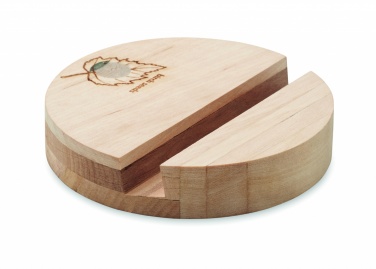 Logo trade promotional gift photo of: Birch Wood phone stand