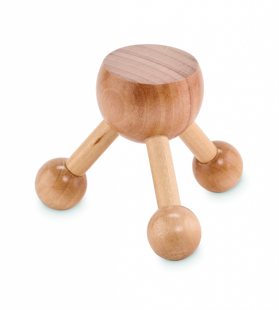 Logo trade corporate gift photo of: Hand held massager in wood