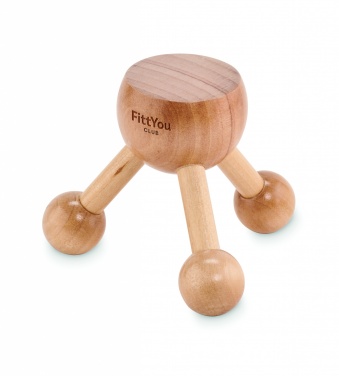 Logotrade promotional merchandise picture of: Hand held massager in wood