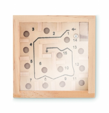 Logotrade promotional giveaways photo of: Pine wooden labyrinth game