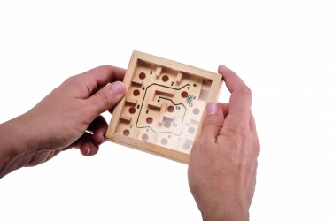 Logo trade promotional gift photo of: Pine wooden labyrinth game